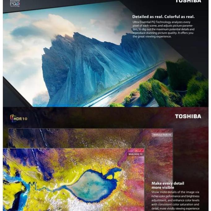 Murah Led Tv Toshiba 65C350Kp Smart Tv 65 Inch Android Tv Uhd 4K Regza Dolby