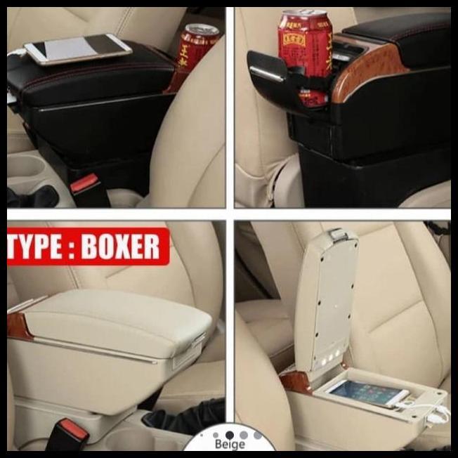DISKON CONSOL BOX MOBIL ALL NEW ERTIGA ARM REST WITH USB CARGER 