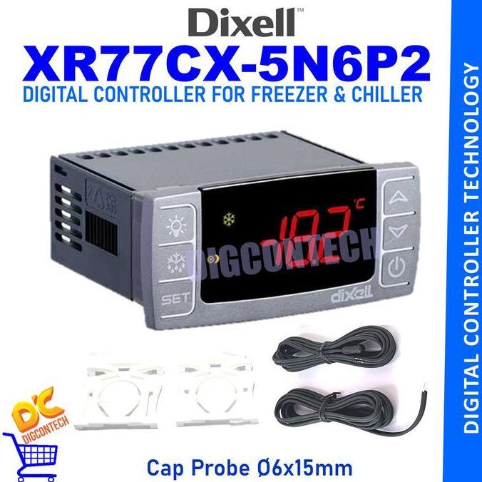 Murah Xr77Cx 230V 2Ntc Sensor Digital Thermostat Dixell 5N6P2 / Xr 77 Cx