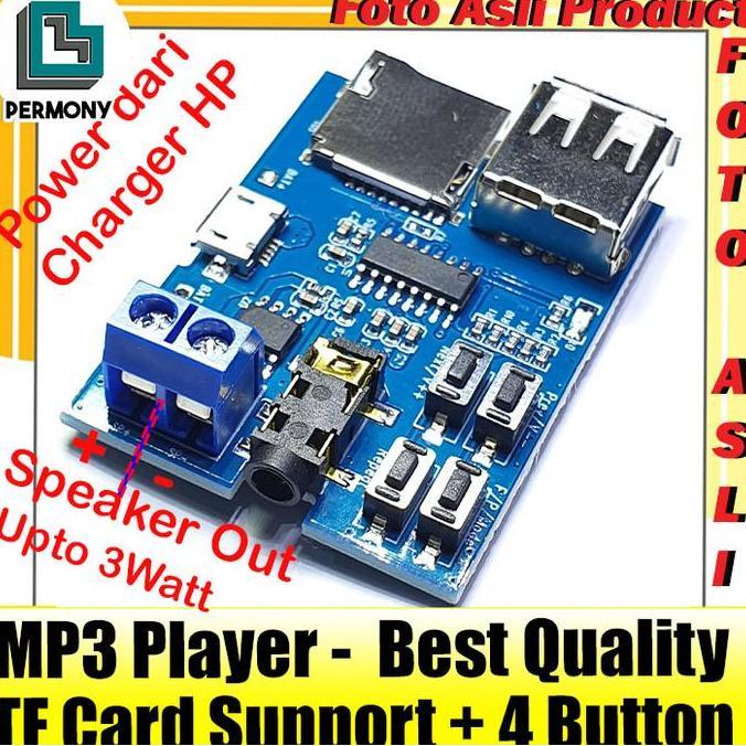 Murah Mp3 Decoder Modul Power Amplifier Player Module Tf Card