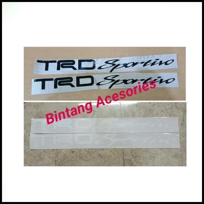 BEST DEAL STIKER BODY MOBIL VIOS LIMO TRD SPORTIVO HITAM DAN PUTIH 