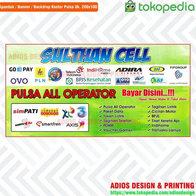 Nisa_fadepo - Spanduk Pulsa Banner Konter Pulsa 200 x 100 JOSS