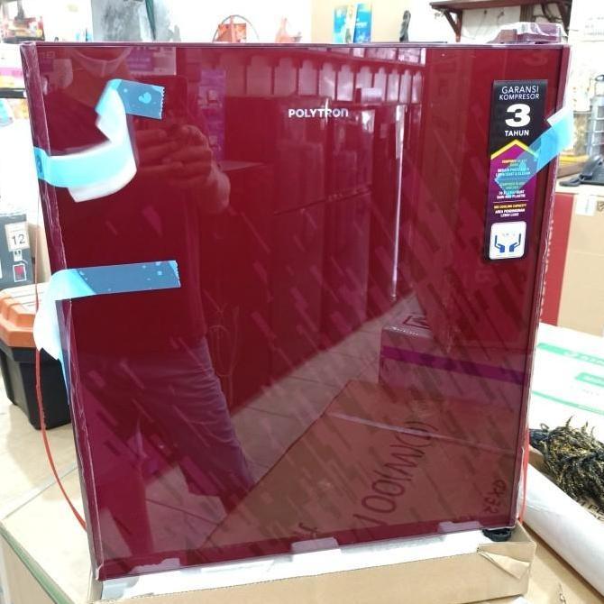Promo Kulkas Portable Polytron Prh51 / Kulkas Mini Polytron Prh 51 - Red