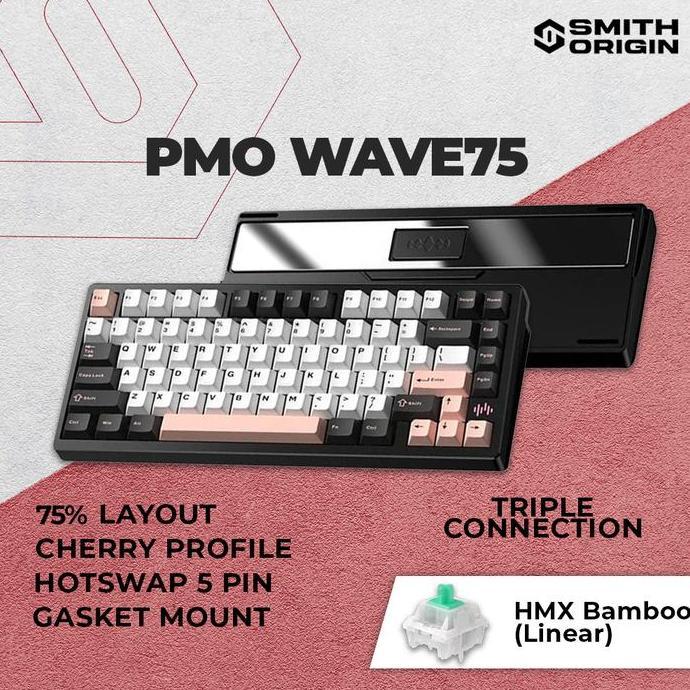 PMO WAVE75 QMK Aluminum Mechanical Keyboard