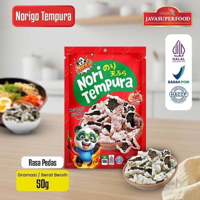 [HALAL] NORIGO NORI TEMPURA 50GR / SNACK NORI / SNACK RUMPUT LAUT