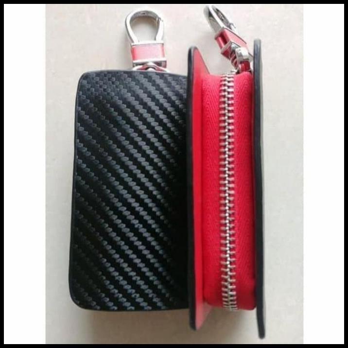 HOT DEAL DOMPET STNK MOBIL TOYOTA HARRIER MOTIF CARBON LOGO GANTUNG 