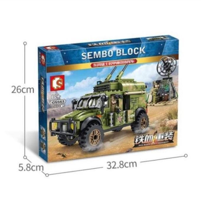Sembo Block Army Swat Tank Tentara / Mobil Tentara / 105562 105563 SS