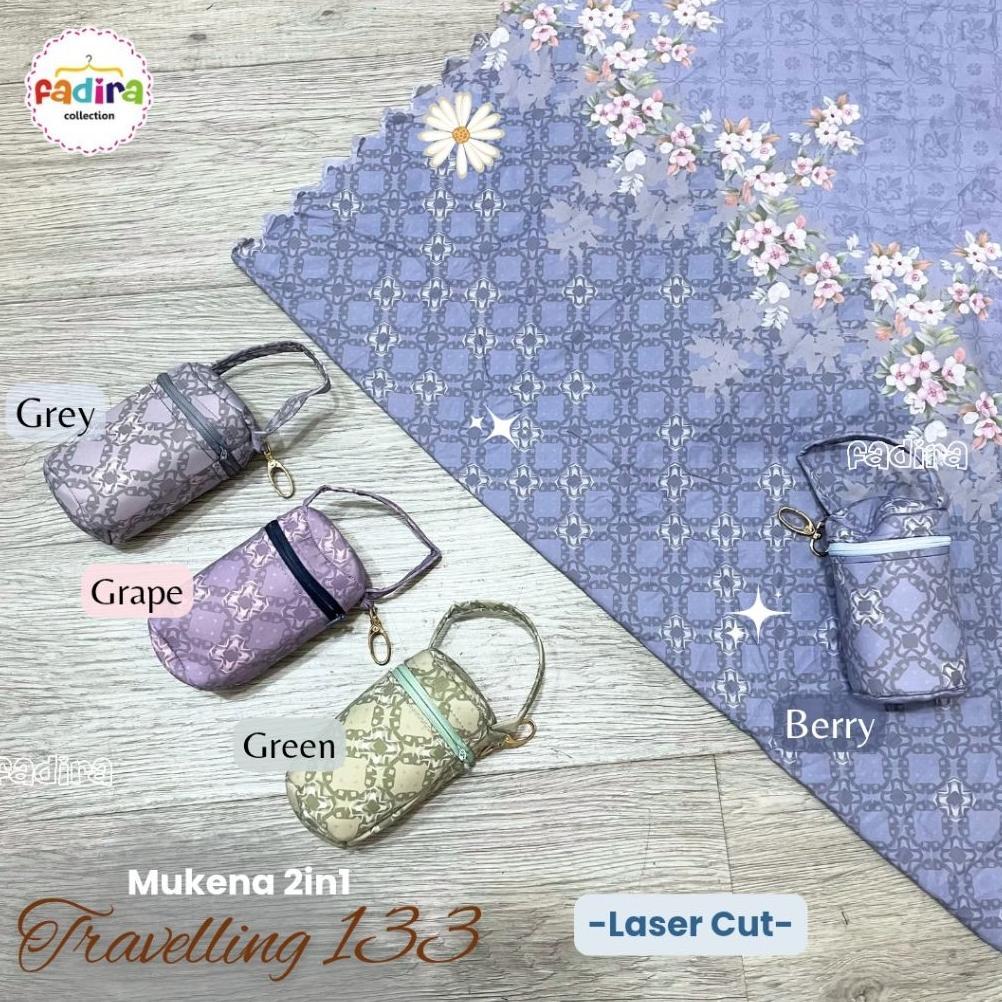 Tahan Lama  Mukena Travelling Motif/Mukena Parasut Korea/Mukena Travel/Mukena Pouch/Mukena Parasut