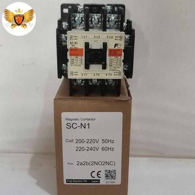 Magnetic Contactor Fuji Sc-N1 Kontaktor Fuji Scn1 Scn-1 Diskon