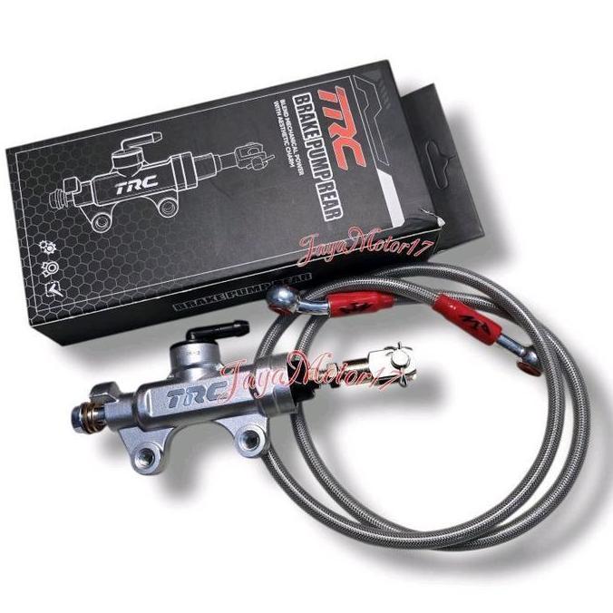 Promo Tonjokan Master Rem Belakang TRC CHARCOAL racing CNC Brak Pump Rear universal motor NINJA R RR