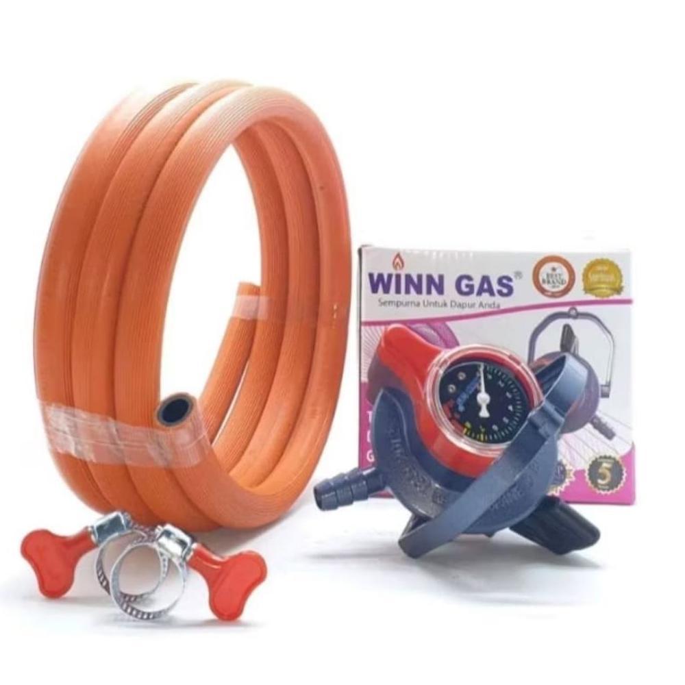 Best Deals Wingas W900M Regulator Doubel Lock / Wingas W 900M Selang Paket