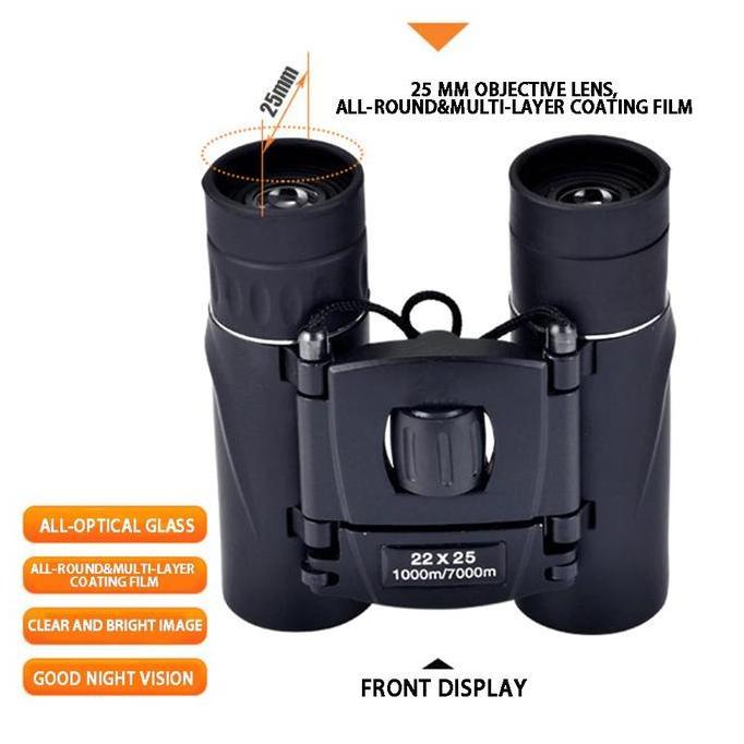 Teropong Binocular binokular 22x25 teropong tropong jarak jauh teropong siang malam teropong tembus 