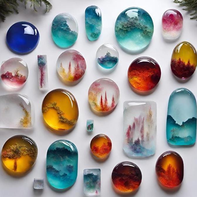 Oritatami- Epoxy Resin Bening 750 Gram - Art Resin - Hasil Bening Dan Keras