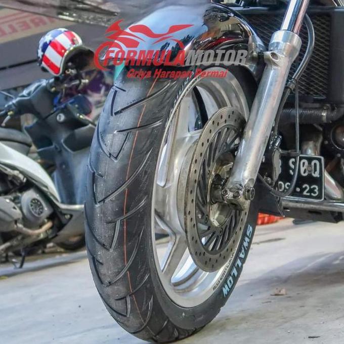 Sedia Swallow Samurai Ring 14 Tubeless All Size - Ban Motor Matic Tubles Sb128 Sb-128 (70/90-14, 80/