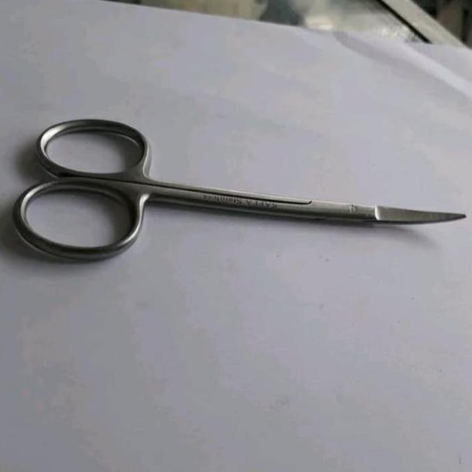 Oritatami- Gunting Jaringan Kecil Gunting Iris Tajam Tajam Bengkok Lengkung