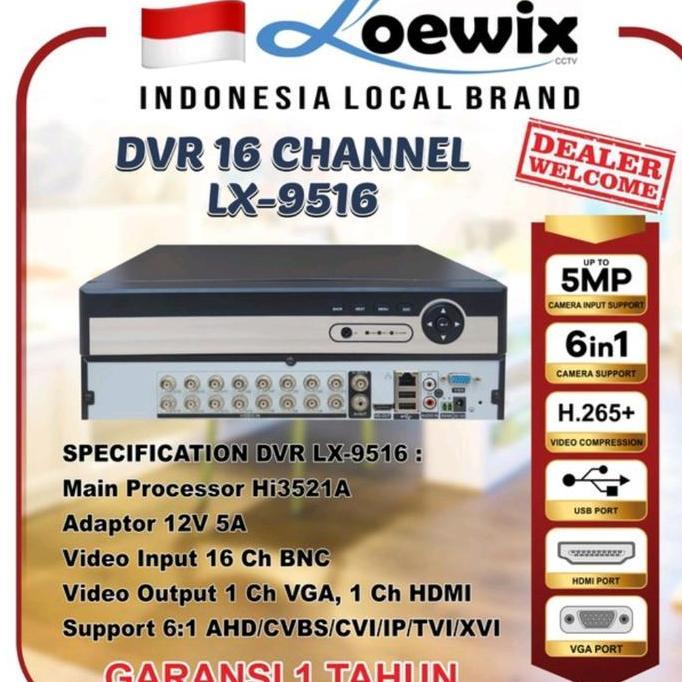 Kyatchi- Promo Dvr Cctv 16Ch 16 Ch Xmeye 1080P 6In1 Terbaru