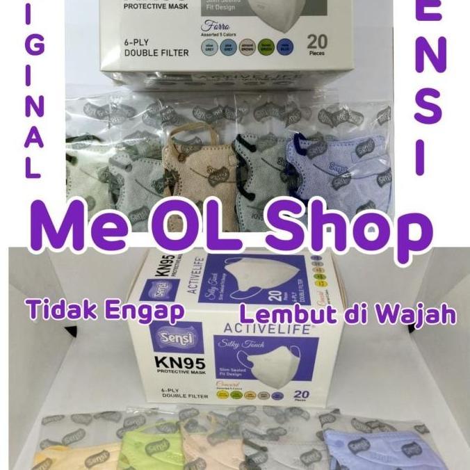 Sochi- Masker Sensi Kn95 Active Life 6Ply Mixed Warna Sensi Kn95 Mixed Color