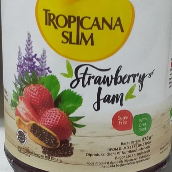 Eatstraight- Tropicana Slim Jam Strawberry 375G Selai Strowberi