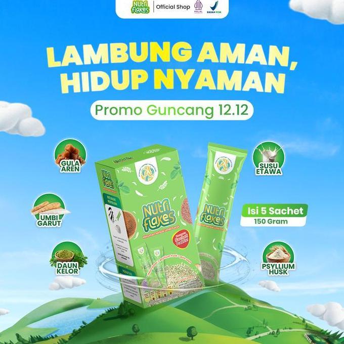 Eatstraight- Nutriflakes Kemasan Sachet 1 Box Isi 5 Sachet