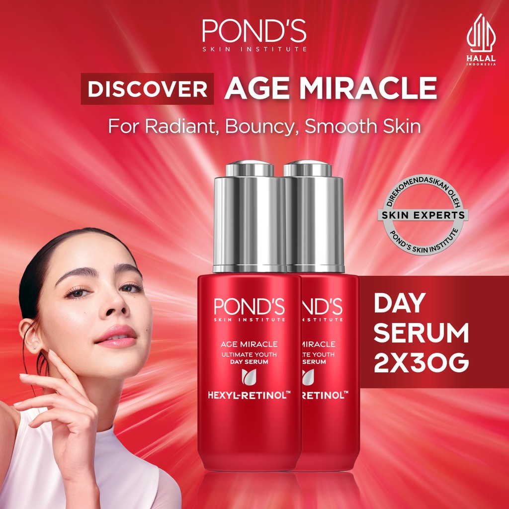 Buy 2 Ponds Age Miracle Ultimate Youth Retinol & Niacinamide Anti Aging Serum 30G