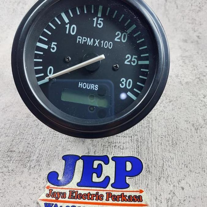 Tachometer RPM + Hour meter 3049555 VDO RPM Meter 12V / 24V RPM meter murah
