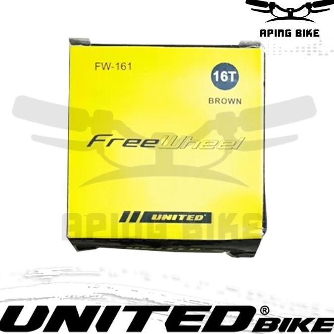 Freewheel United 16T FW-161 Gear Belakang Gir Sepeda BMX Mini MTB Seli