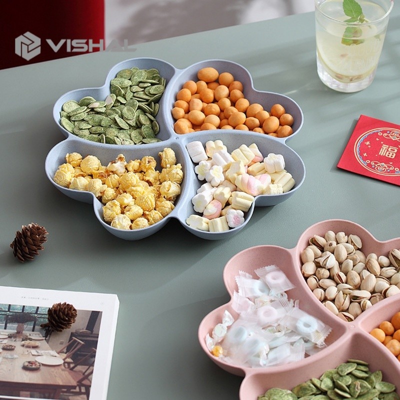 Vishal Piring Bunga / Piring Kue Lebaran / Toples Candy Bunga Mawar Putar Vs-54