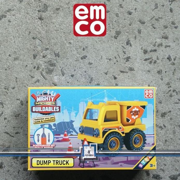 Ready Mighty Machines Buildables DUMP TRUCK Build Combine Brix Emco