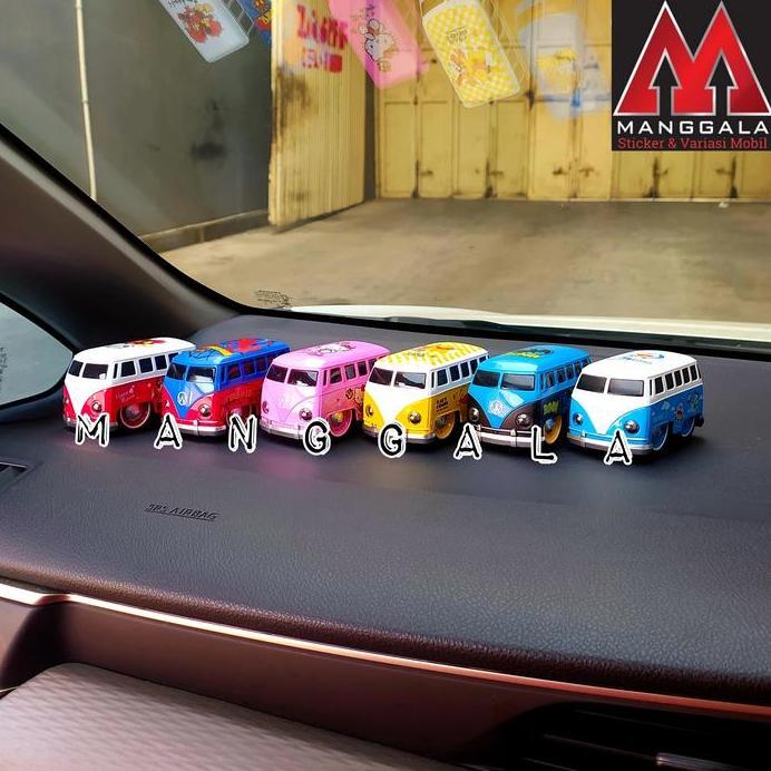 Ready Pajangan Miniatur Diecast Mainan Mobil VW Combi Kombi Van Karakter