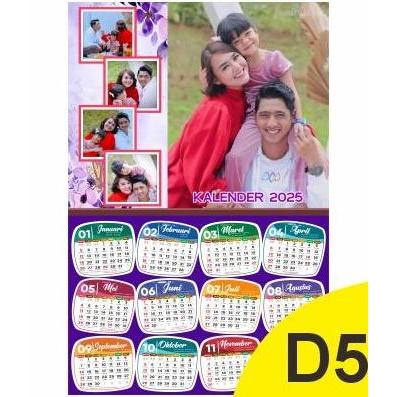 Ready Kalender dinding foto custom 1 lembar 1 tahun