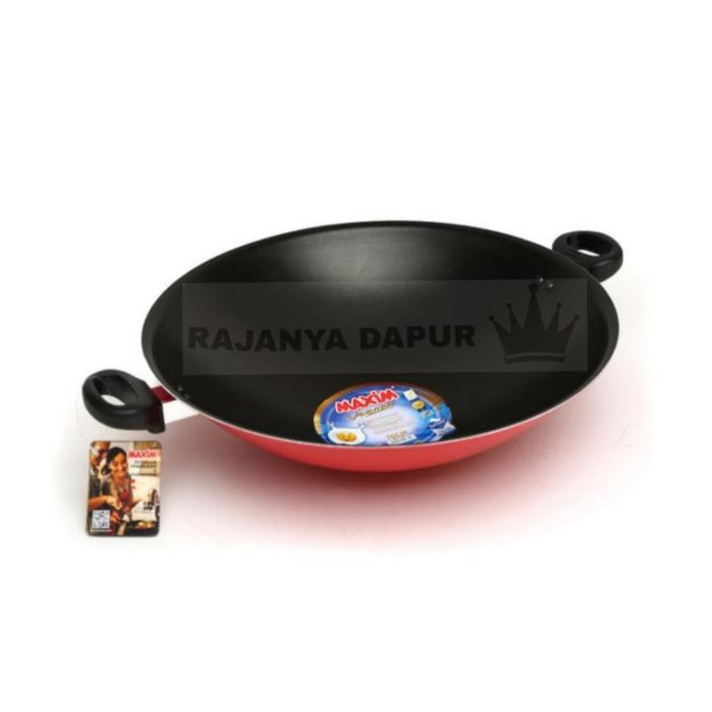 FREE ONGKIR WAJAN TEFLON MAXIM 30 / 36 CM - WOK VALENTINO 30/36CM MAXIM - WAJAN MAXIM 30/36CM