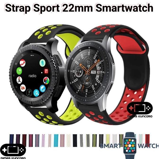 TERBARU|TERMURAH|BARU|PREMIUM|ORIGINAL|GARANSI|DISKON|PROMO STRAP SPORT 22MM SILIKON SILICONE SILICO