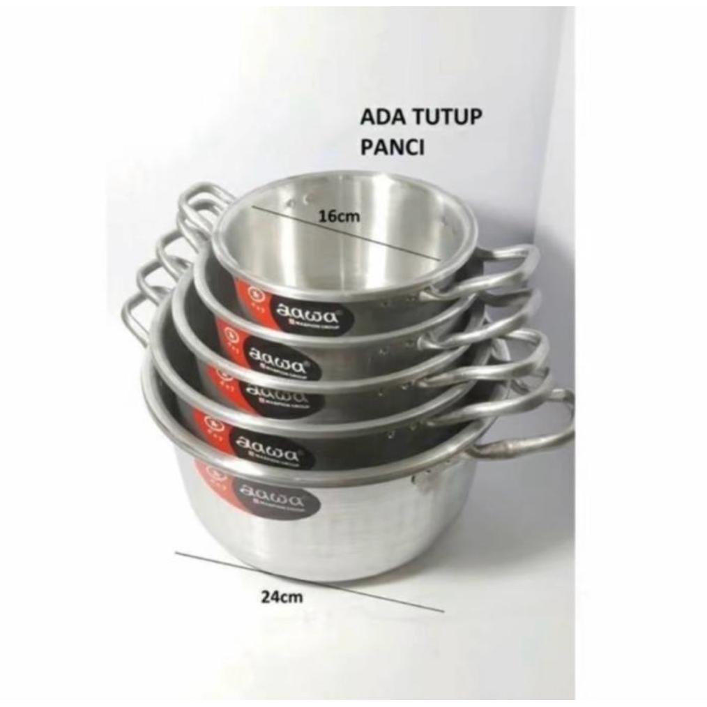 FREE ONGKIR 1SET 5PCS PANCI JAWA ALUMUNIUM ORIGINAL MASPION / PANCI SET JAWA LENGKAP KITCHENWARE