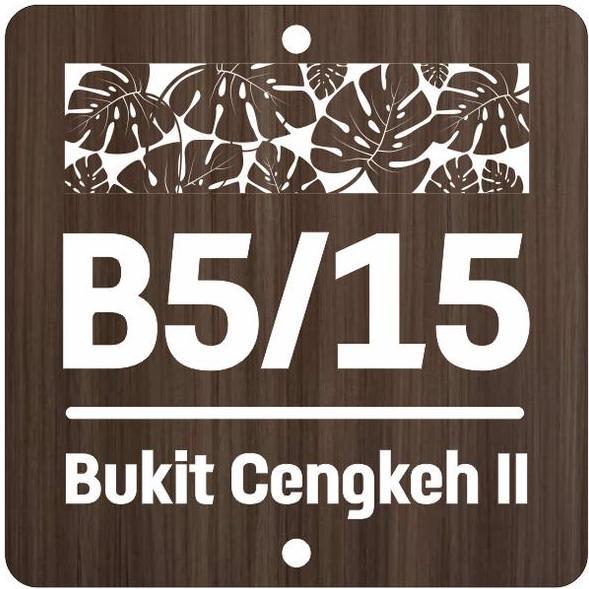 Nomor Rumah akrilik LED / Nomor Rumah LA