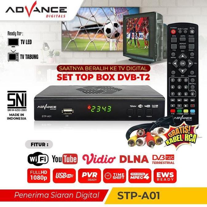 lavista_corp - advance set top box tv digital receiver stp-a01 penerima siaran full hd dvb-t2 wifi b