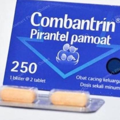 Tabbit- Combantrin Tablet 250 Mg Pyrantel Pamoat Obat Cacing