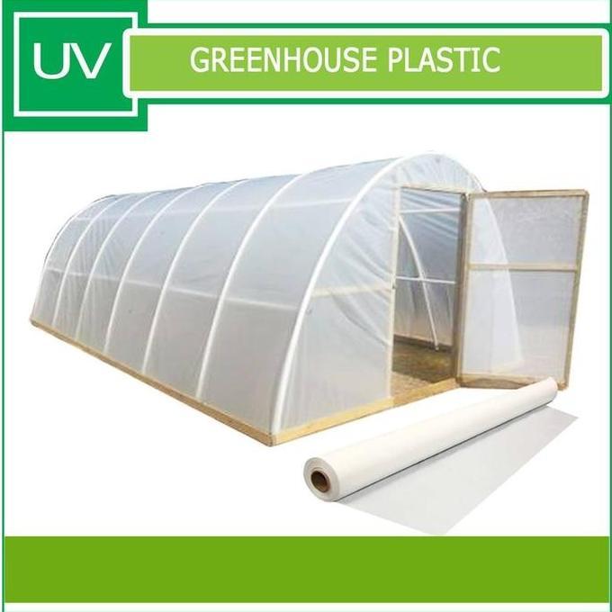 Okwemereza- Jirifarm - Plastik Uv Green House Tebal 200 Micron 14% Lebar 3 Meter Eceran Per Meter
