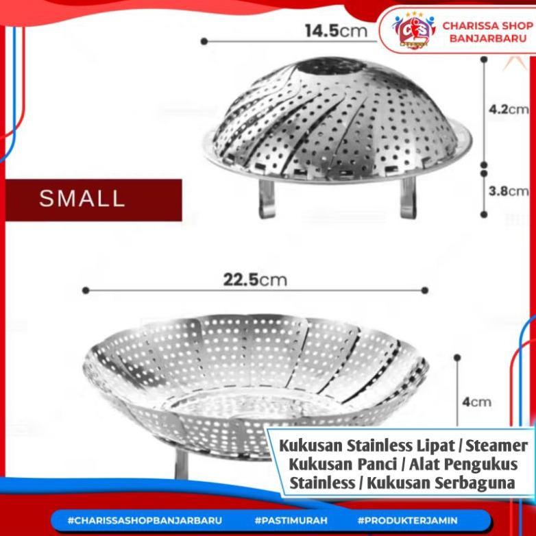 DISKON KUKUSAN STAINLESS LIPAT / STEAMER KUKUSAN PANCI / ALAT PENGUKUS STAINLESS / KUKUSAN SERBAGUNA