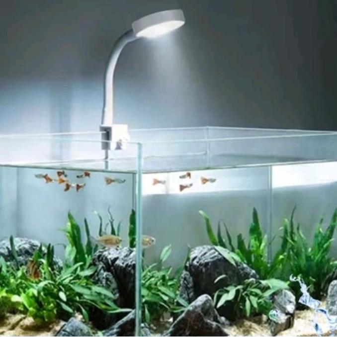 Sakan- Lampu Led Jepit 3 Mode Warna Aquarium Aquascape