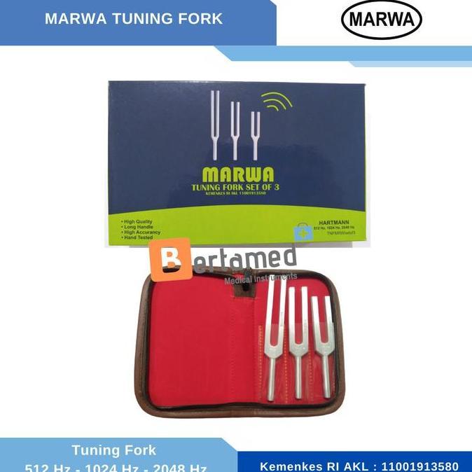 Medikl - Marwa Tuning Fork Set Of 3 / Garpu Tala Set 3 512 Hz - 1024 Hz - 2048