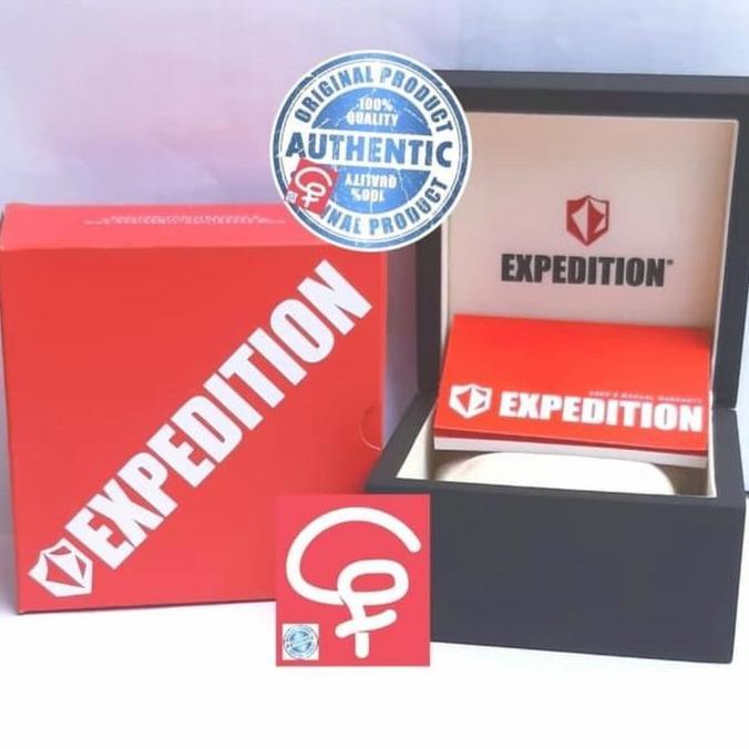 EXPEDITION E6751 E 6751 SILVER BLACK JAM TANGAN PRIA ORIGINAL