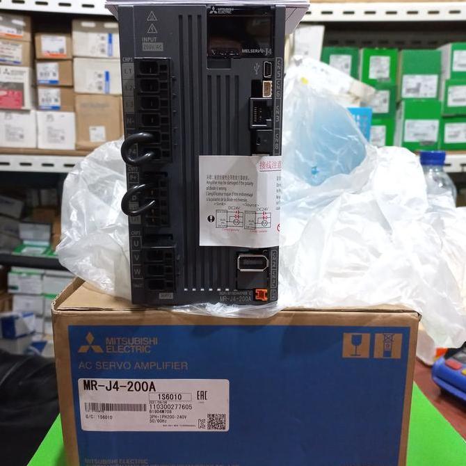 NEW Mitsubishi AC Servo Amplifier MR-J4-200A / Servo Drive MR J4 200A, Power 2kw, Original Terbaru B