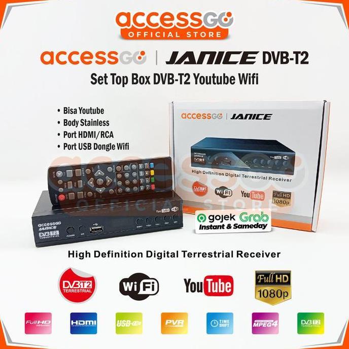 BIG SALE - Set Top Box AccessGo Janice TV Digital receiver Full HD