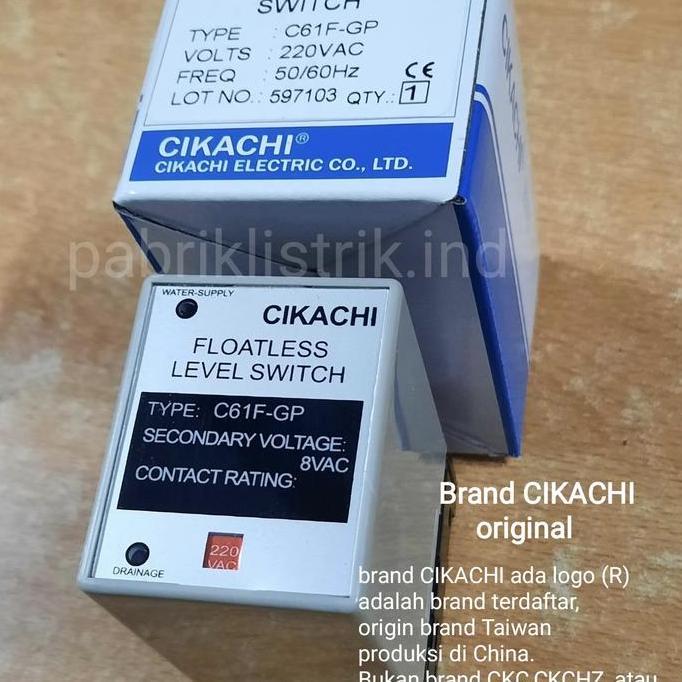 HARGA PABRIK - floatless level switch water level control C61F GP CKC cikachi 61F GP
