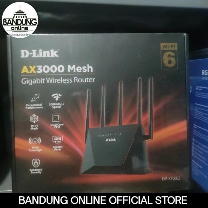 NEW D-Link DIR-X3000Z AX3000 Mesh Gigabit Wireless Router DLink