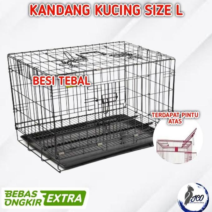 Murah Kandang Kucing Import Jumbo L Kandang Besi Lipat Kucing Kelinci Musang