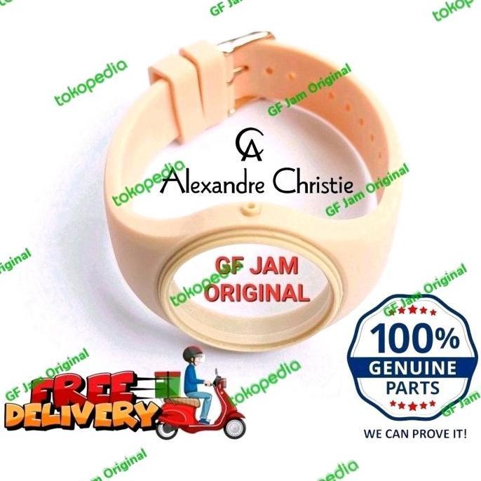 TALI KARET ALEXANDRE CHRISTIE ORIGINAL AC2663 AC 2663 AC2773 AC 2773 ASLI 100% RUBBER BAND WATCH JAM