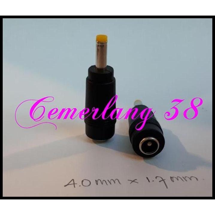 TERLARIS 4.0MM*1.7MM SAMBUNGAN JACK DC/FEMALE TO MALE OVER CONNECTOR JACK DC