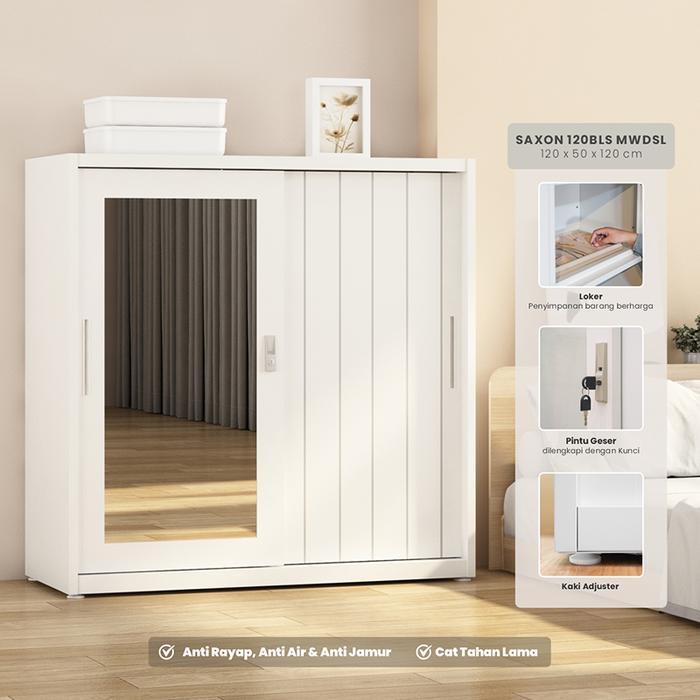 Lemari Besi / Lemari Baju Pira Metropolis / Lemari Pakaian Pira Metropolis (Lemari Baju Pira Saxon S