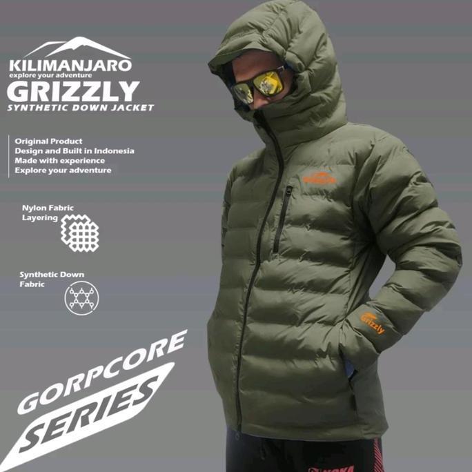 Jaket Microfiber Kilimanjaro Grizzly - Jaket Bulu Angsa Sintetis Kilimanjaro Grizzly